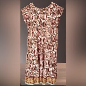 ANOKHI Cotton Block Print Dress. Tunic. Kurta. Flaw-Read.